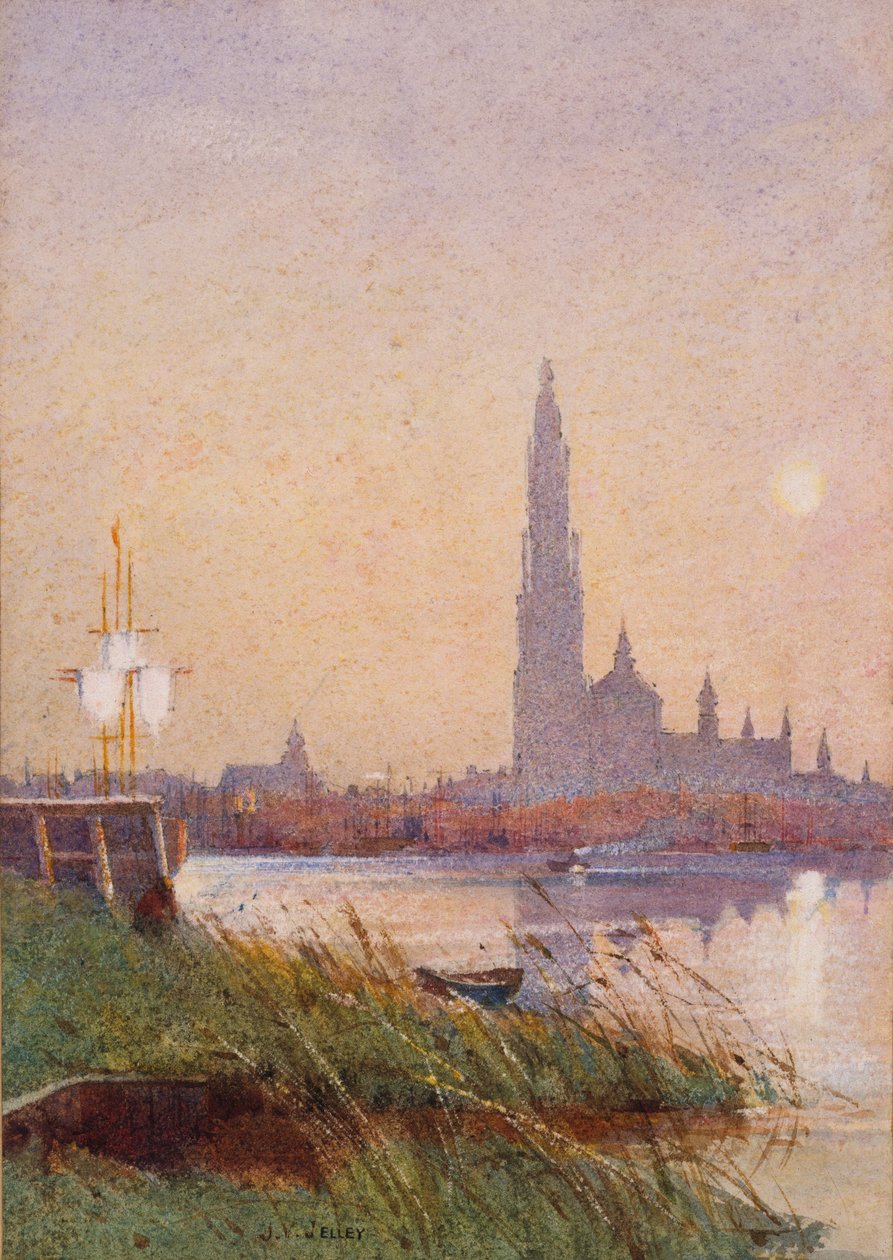Elvescene, 1887 av James Valentine Jelley