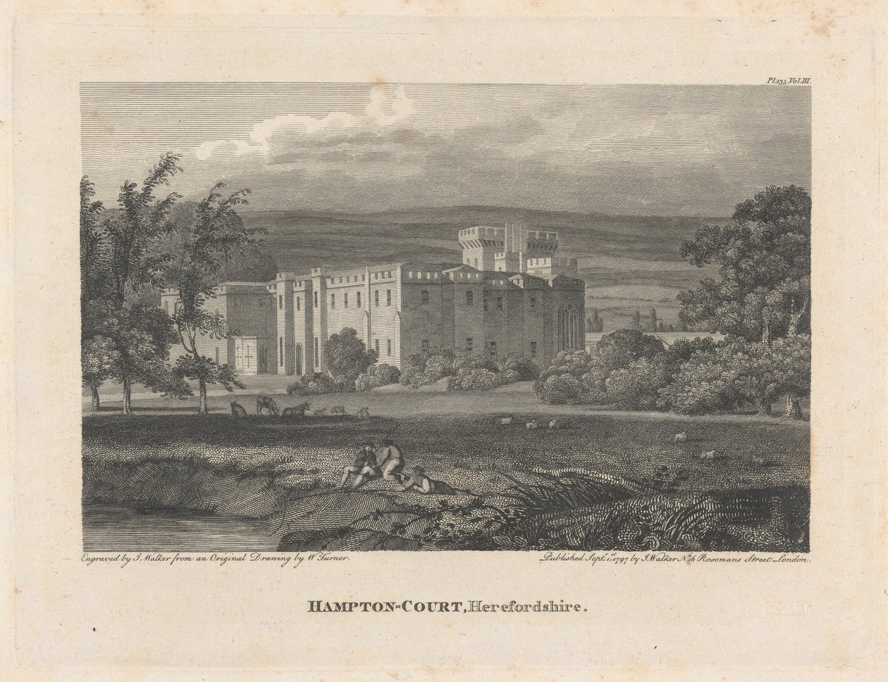 Hampton Court, Herefordshire av James Walker