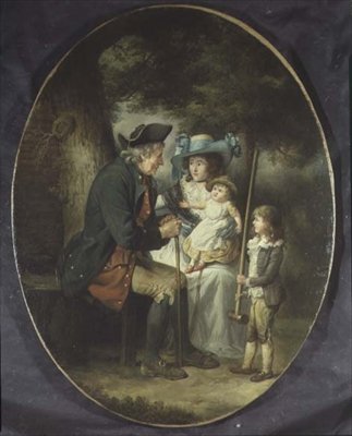 Familie i et landskap av James Ward