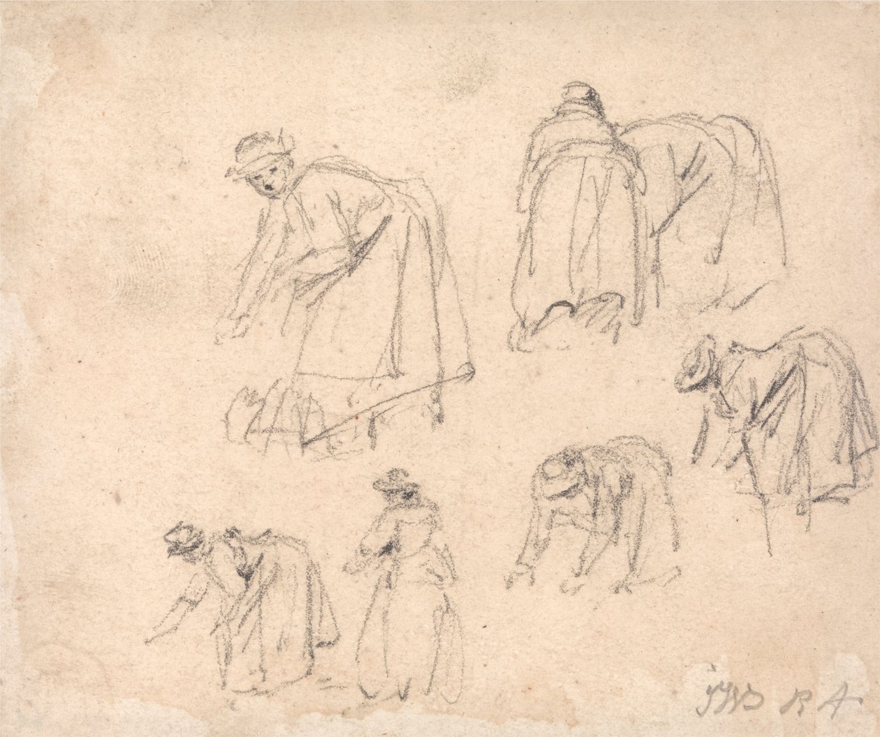 Figurstudier: Kvinner som arbeider av James Ward