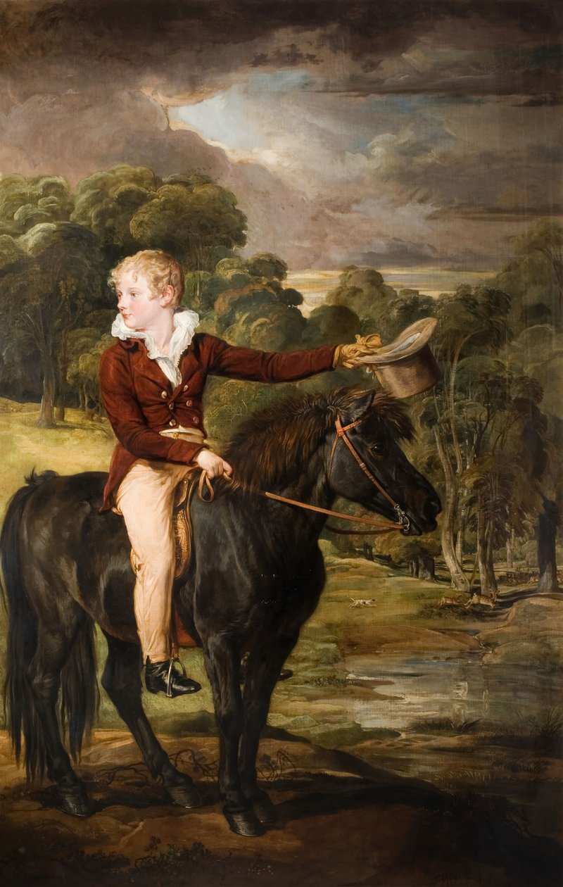 Portrett av Lord Stanhope 1805-66 Riding A Pony, 1815. av James Ward