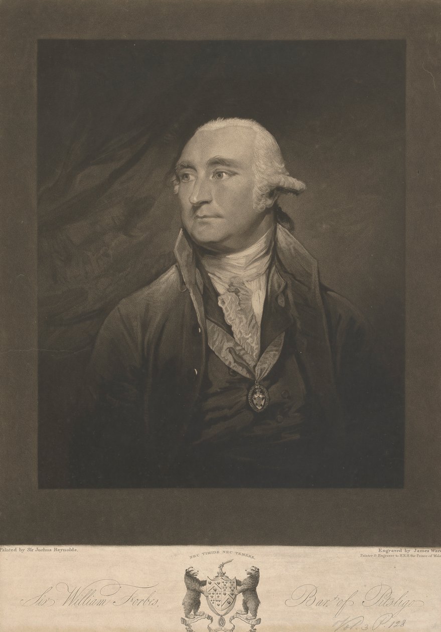Sir William Forbes, sjette baronet av Monymusk og Pitsligo av James Ward