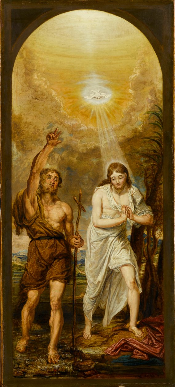 Kristi dåp, 1841. av James Ward