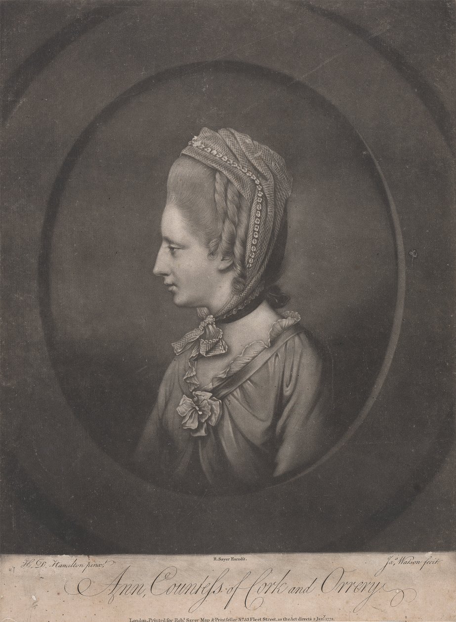 Anne, grevinne av Cork og Orrery (d. 1785) av James Watson