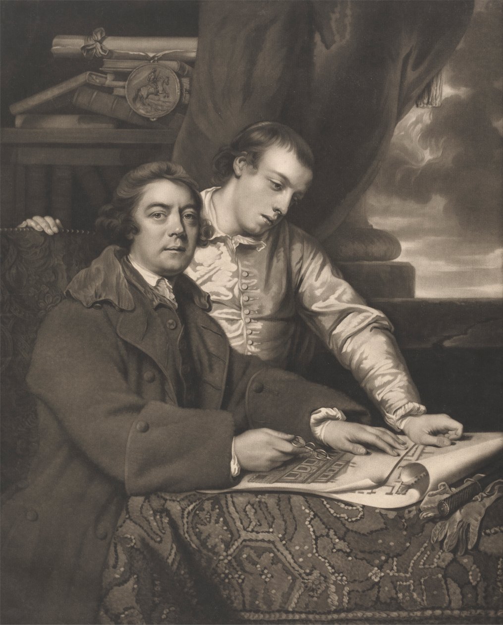 James Paine og hans sønn av James Watson