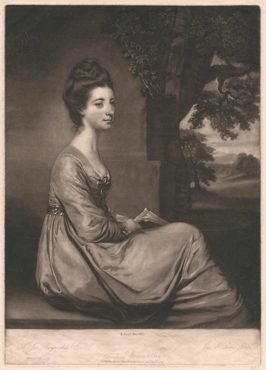 Jemima, grevinne Cornwallis av James Watson