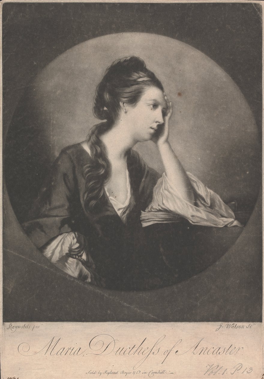 Mary Bertie (née Panton) hertuginne av Ancaster og Kesteven av James Watson