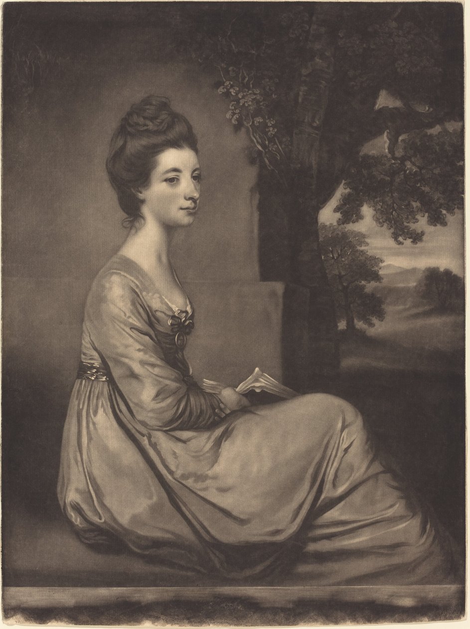 Jemima grevinne Cornwallis av James Watson after Sir Joshua Reynolds