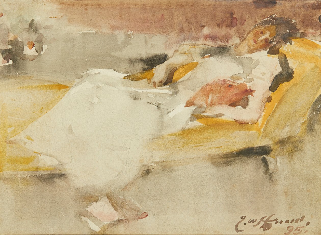 Dolce Far Niente (akvarell) av James Watterston Herald