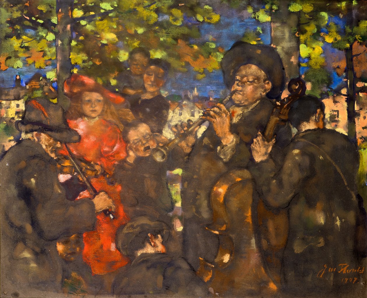 Musikerne (eller The Minstrels) av James Watterston Herald