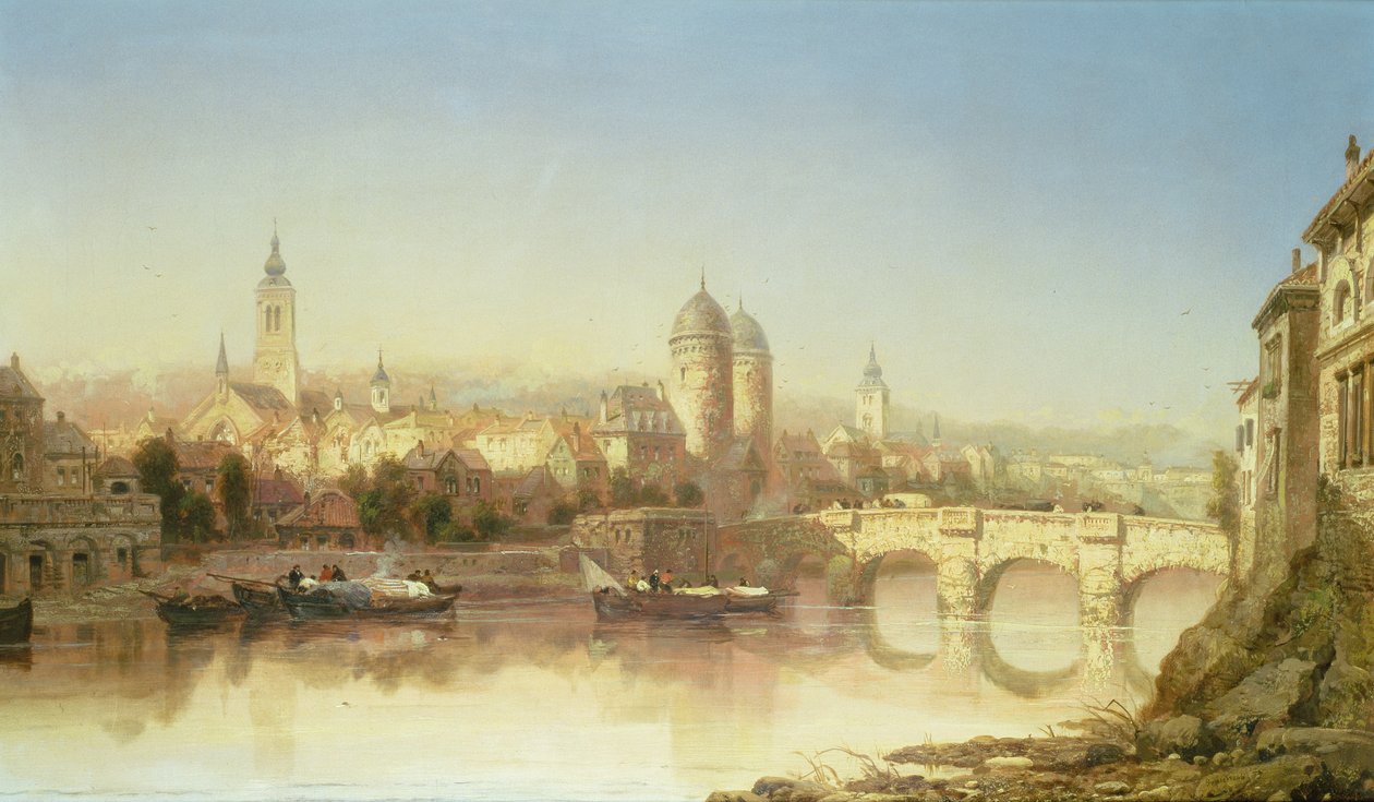 En utsikt over Heidelberg, 1873 av James Webb