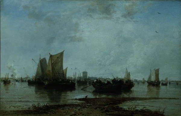 Dordrecht (olje på lerret) av James Webb