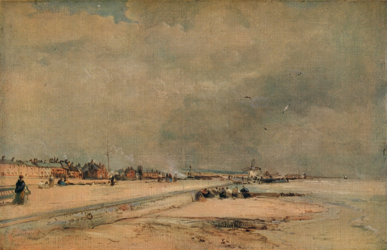 Littlehampton, vinter, c1868 av James Webb