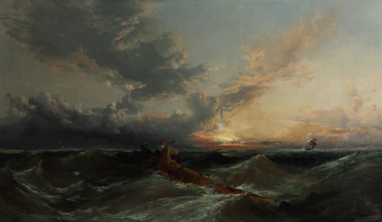 The Signal, ca. 1860 (olje på lerret) av James Webb