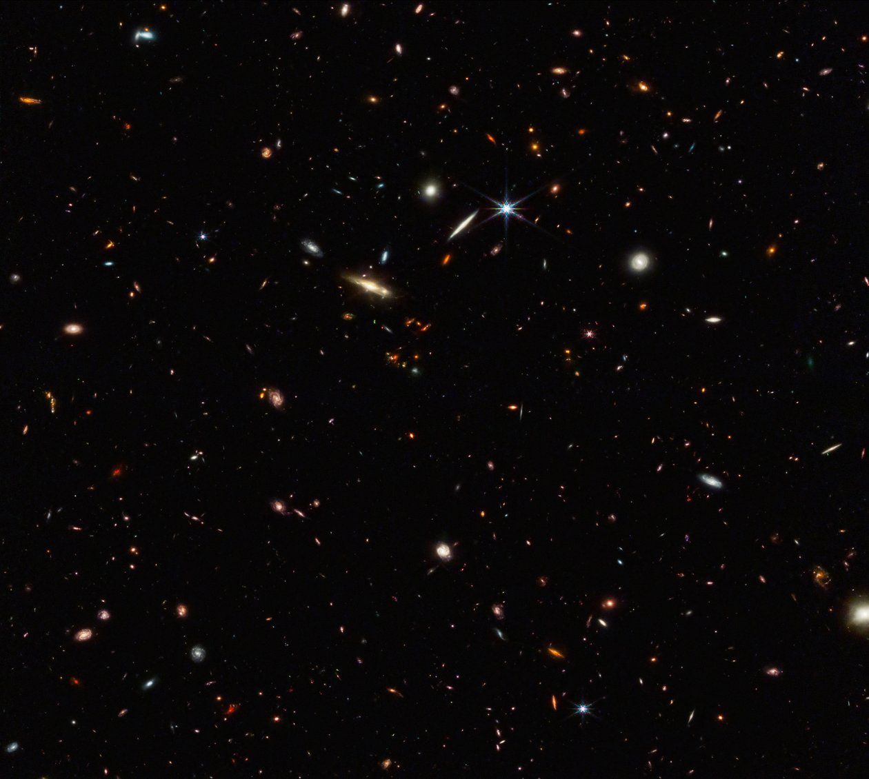 ASPIRE Cosmic Filament (NIRCam Compass Image) av James Webb Space Telescope (NASA)