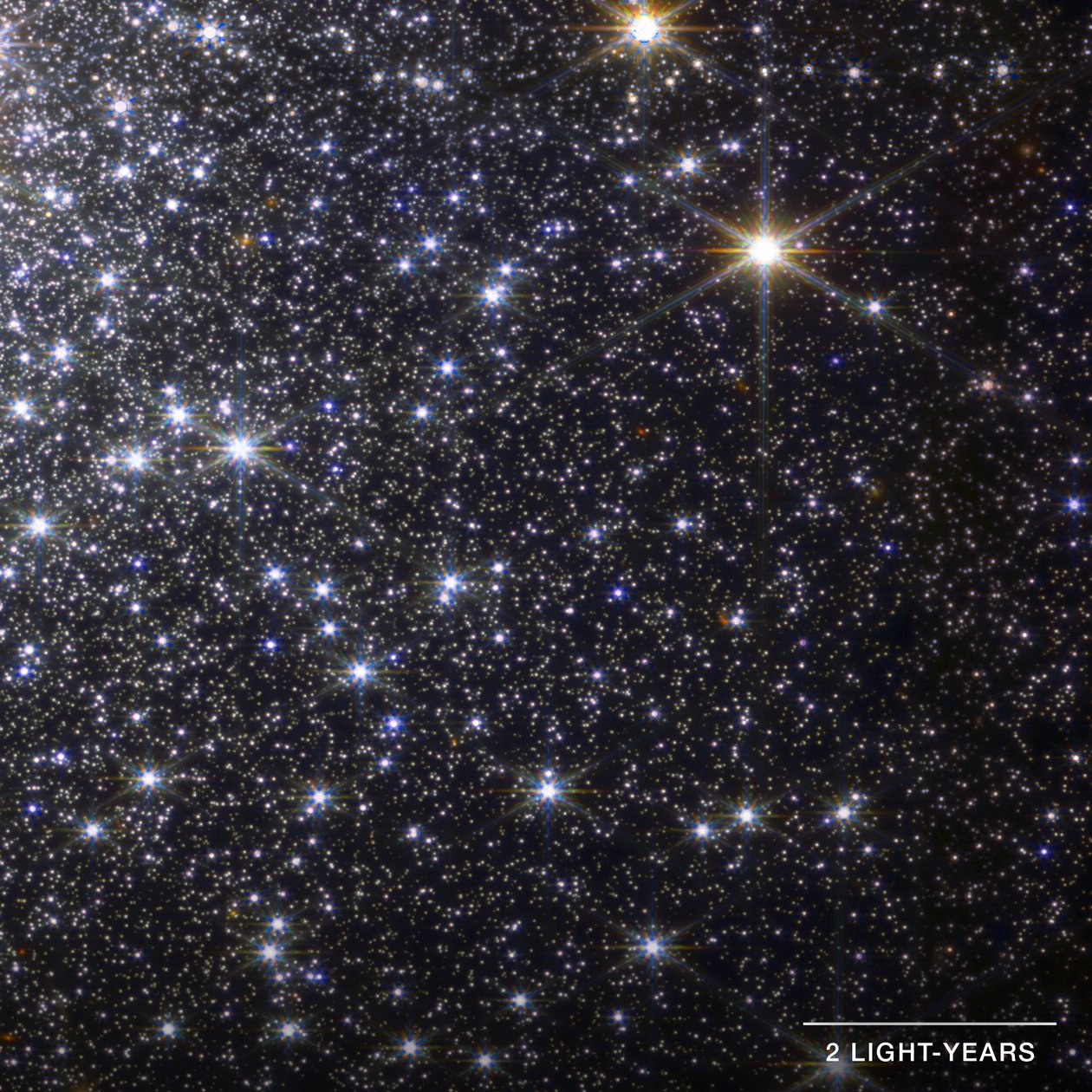 Globular Cluster M92 (NIRCam-detalj) av James Webb Space Telescope (NASA)