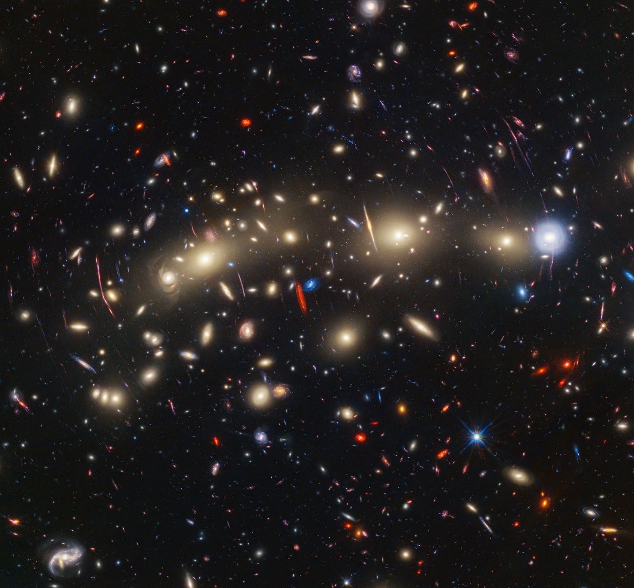 MACS 0416 (Hubble ACS og WFC3 + Webb NIRCam-bilde) av James Webb Space Telescope (NASA)