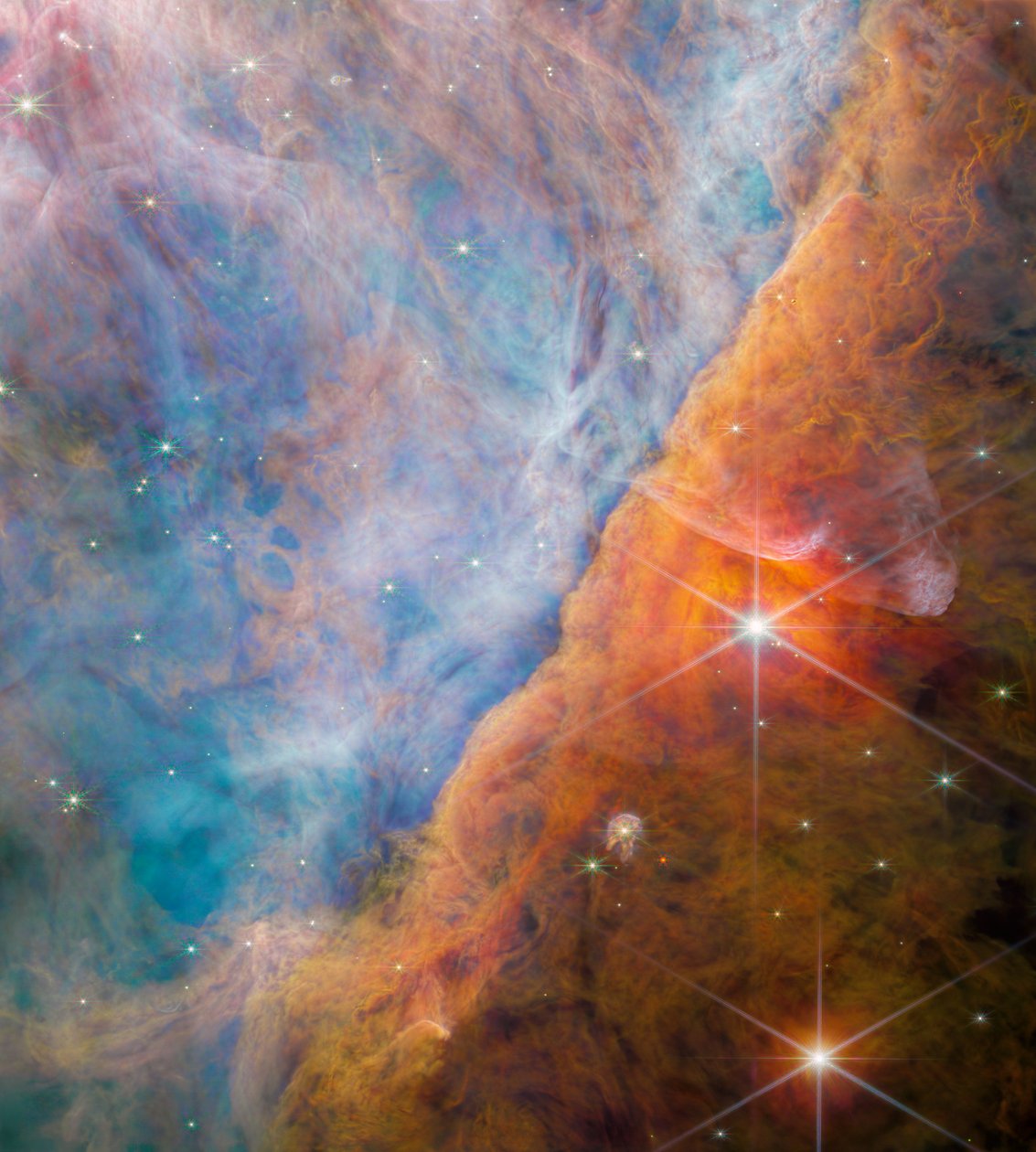 Orion Bar (NIRCam-bilde) av James Webb Space Telescope (NASA)