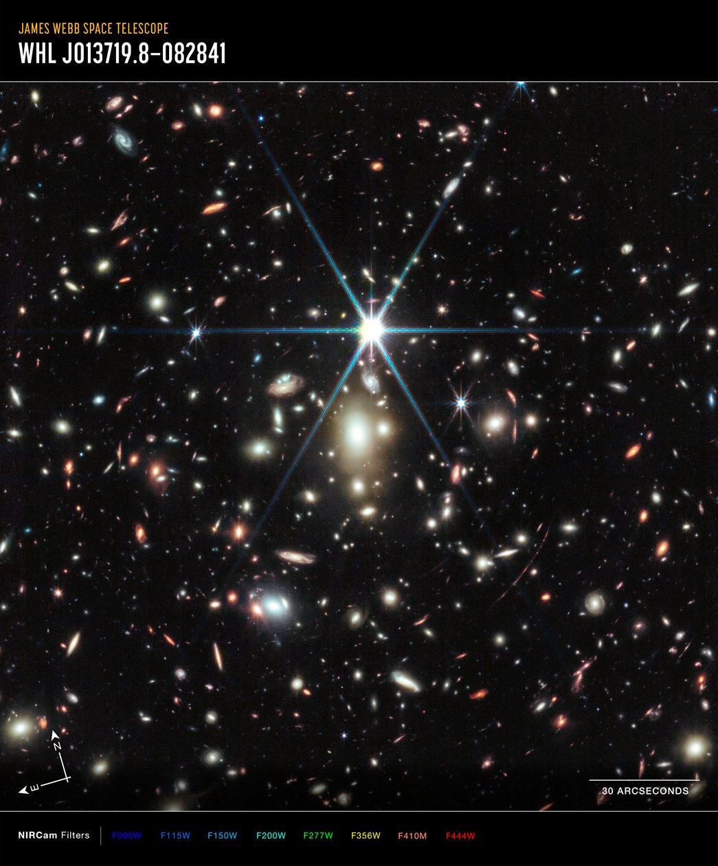 Sunrise Arc (NIRCam Image) av James Webb Space Telescope (NASA)