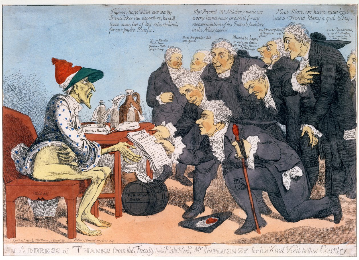 En takketale fra fakultetet til høyre Hon. Mr. Influenzy for sitt vennlige besøk til landet, 1803 av James West
