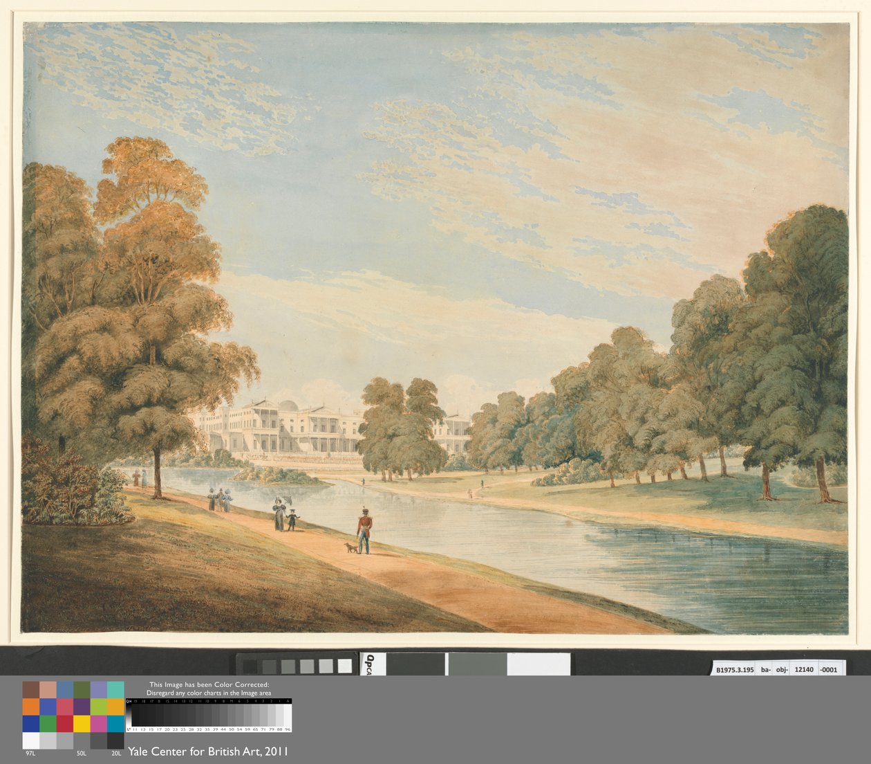 Buckingham Palace fra St. James's Park av James Wilcox