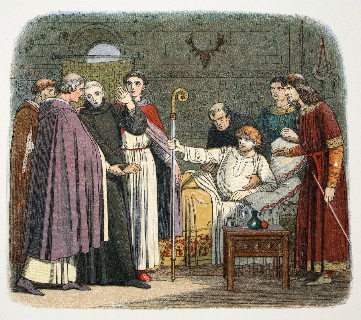 Anselm ble gjort til erkebiskop av Canterbury av William II, 1093 1864 av James William Edmund Doyle