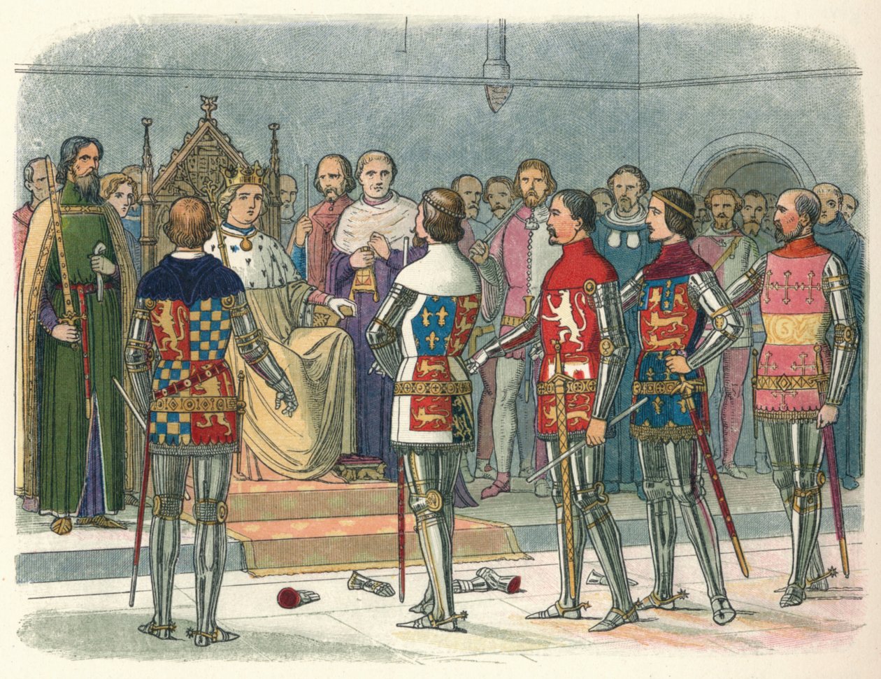 Arundel, Gloucester, Nottingham, Derby og Warwick, før kongen, 1387 1864 av James William Edmund Doyle