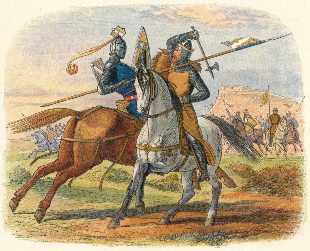 Bruce dreper Sir Henry Bohun, 1314 1864 av James William Edmund Doyle