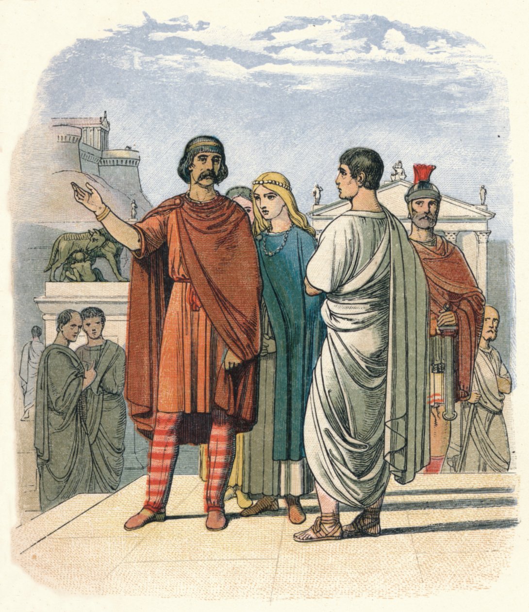 Caractacus i Roma. 52 e.Kr., 1864. av James William Edmund Doyle
