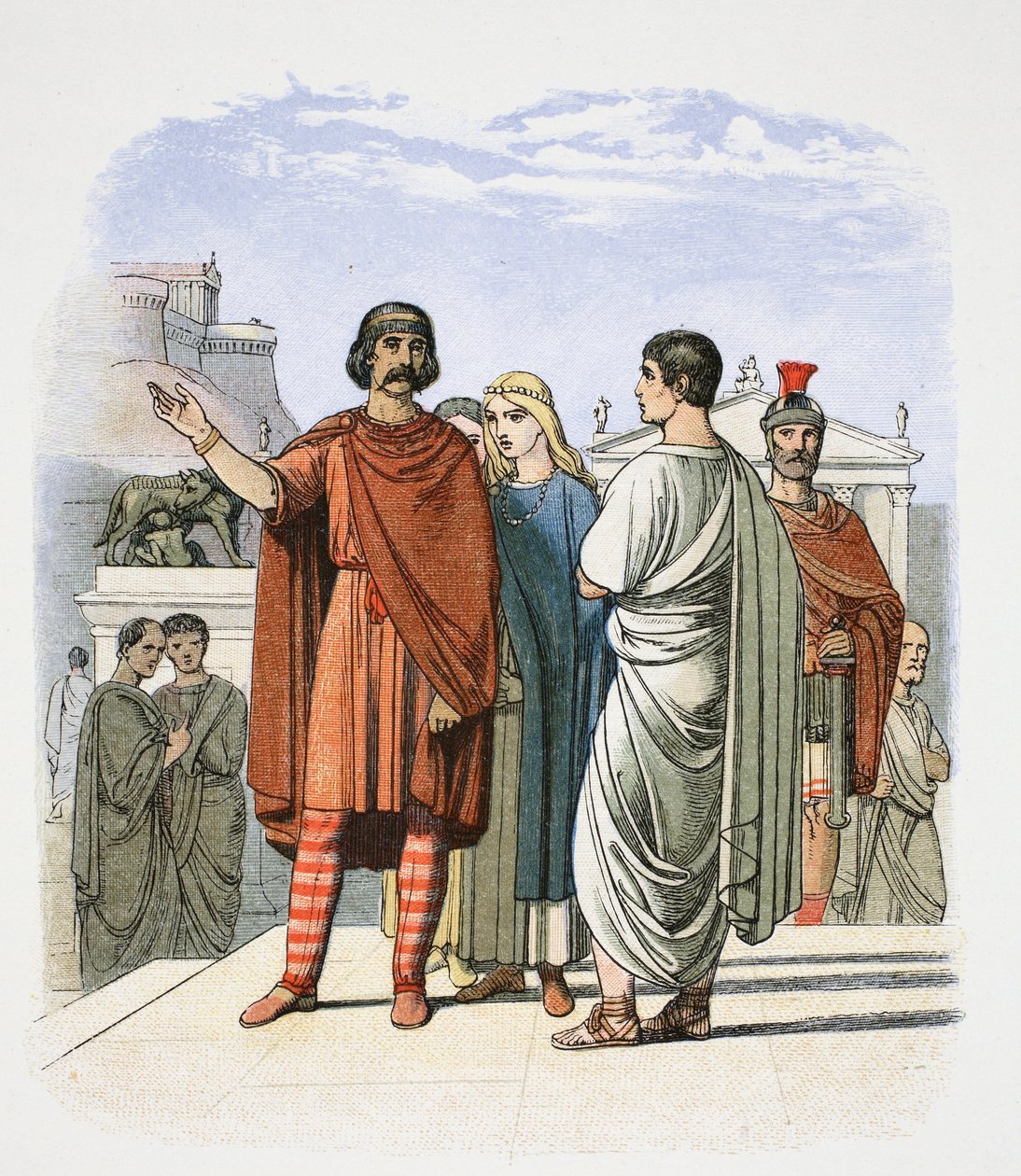 Caractacus i Roma, 52 1864. av James William Edmund Doyle