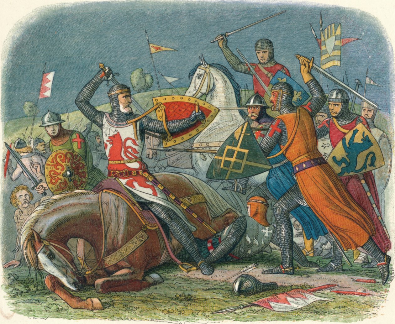 De Montforts død, 1265 1864 av James William Edmund Doyle