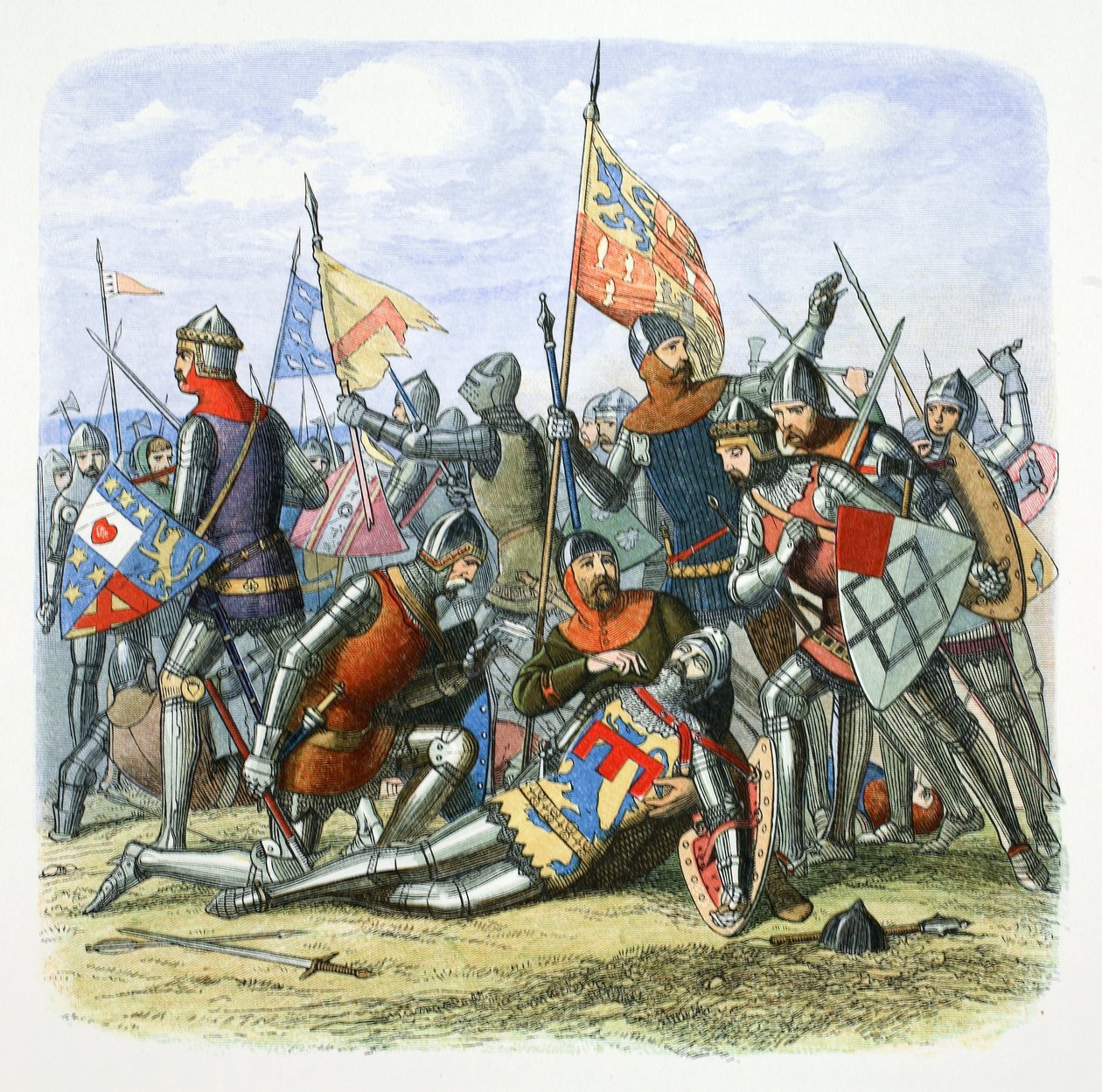 Harry Hotspur Sir Henry Percys død, Shrewsbury, Shropshire, 1403 1864. av James William Edmund Doyle