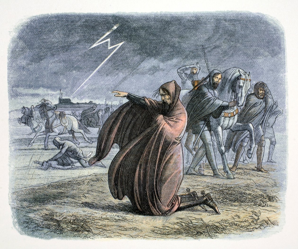 Edward III av England lover at han vil slutte fred, 1360 1864 av James William Edmund Doyle