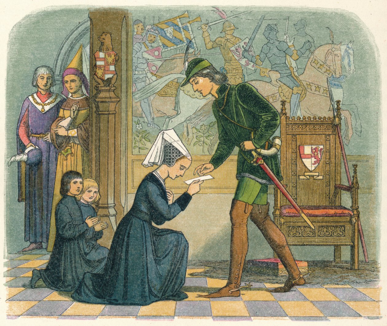 Edward IV og Lady Elizabeth Grey, 1464 1864 av James William Edmund Doyle