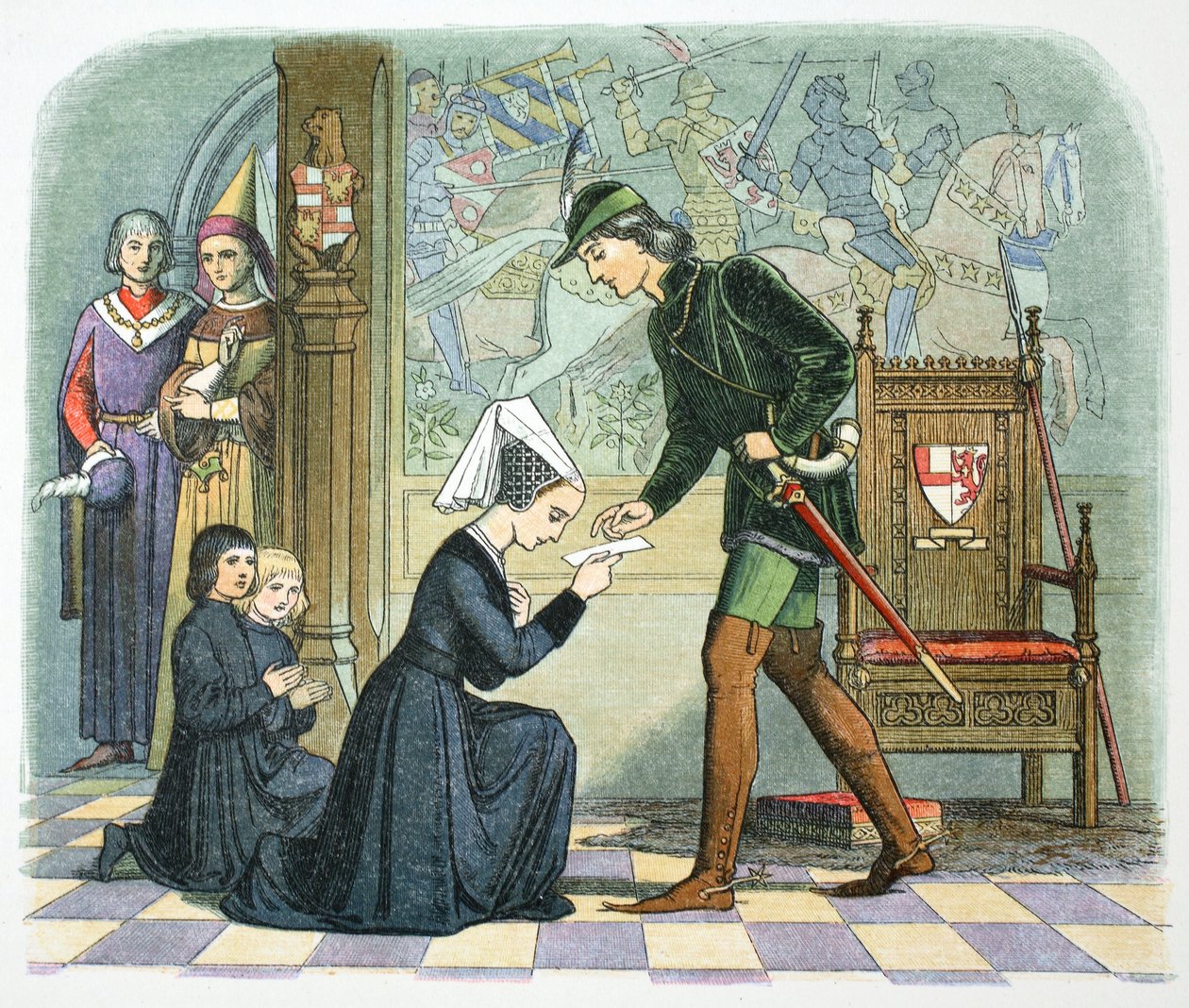 Edward IV av England og Lady Elizabeth Grey, 1464 1864 av James William Edmund Doyle