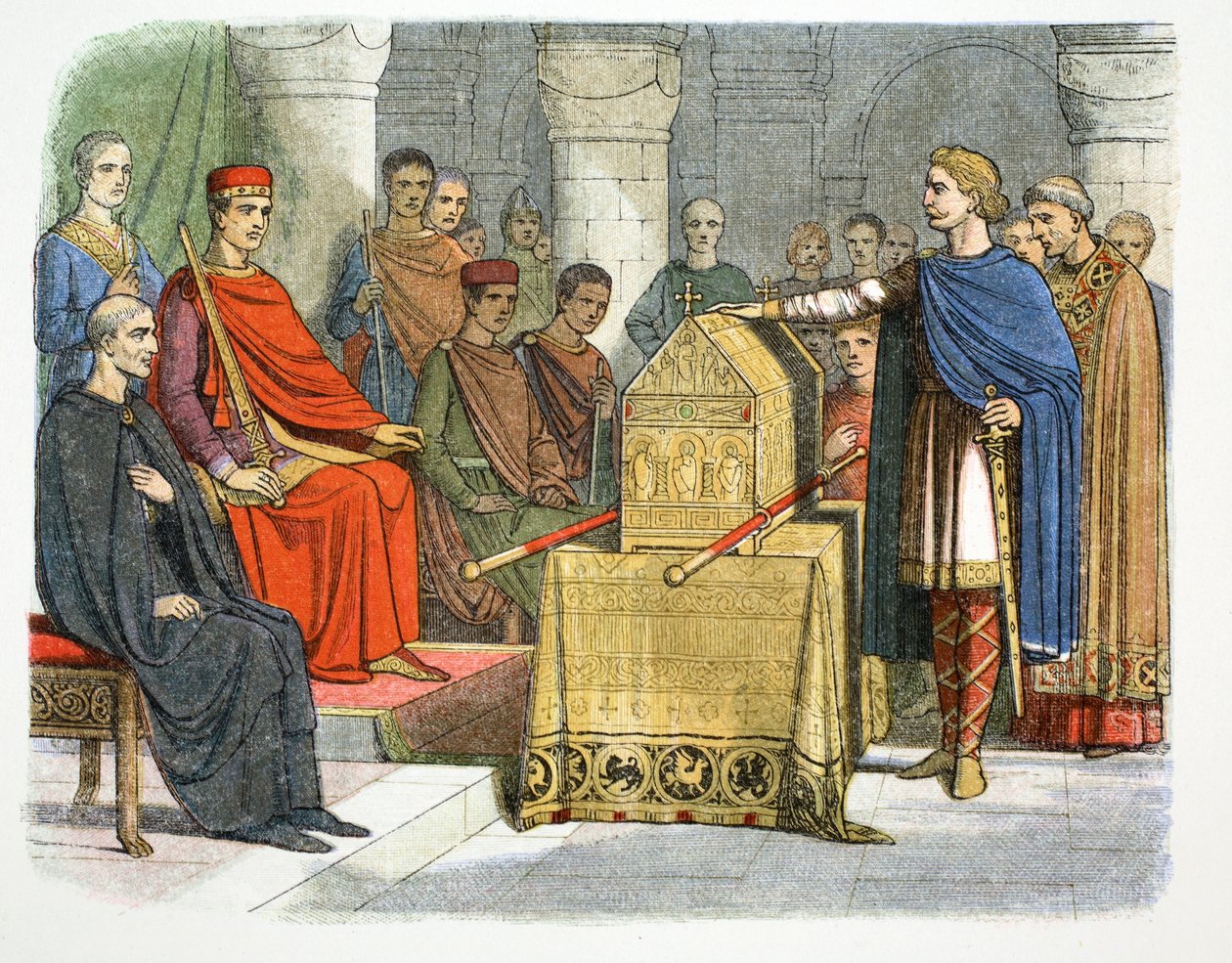 Harold II sverger troskap til hertug Vilhelm av Normandie, 1064 1864 av James William Edmund Doyle