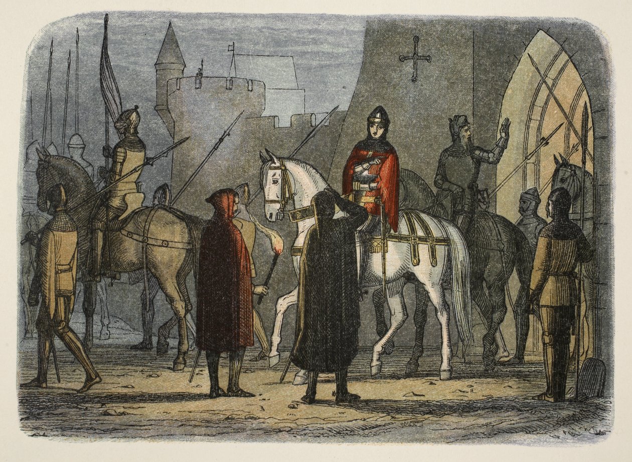 Henry V marsjerer ut mot Lollards, fra A Chronicle of England BC 55 til AD 1485, pub. London, 1863 av James William Edmund Doyle