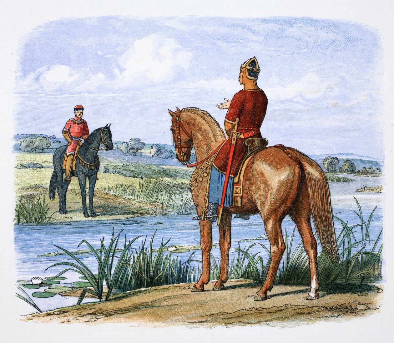 Henry av Anjou og Stephen konfererte over Themsen, 1153 1864 av James William Edmund Doyle