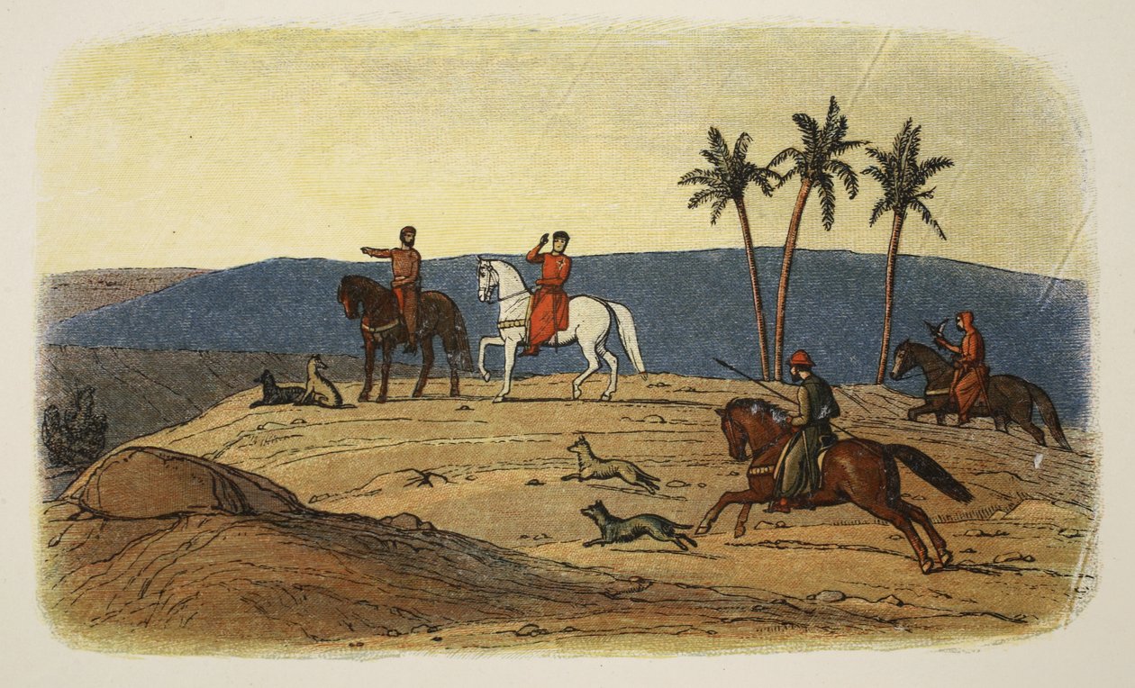 Kong Richard I nekter å se på den hellige by, etter å ha mislyktes i å erobre den, fra A Chronicle of England BC 55 til AD 1485, pub. London, 1863 av James William Edmund Doyle