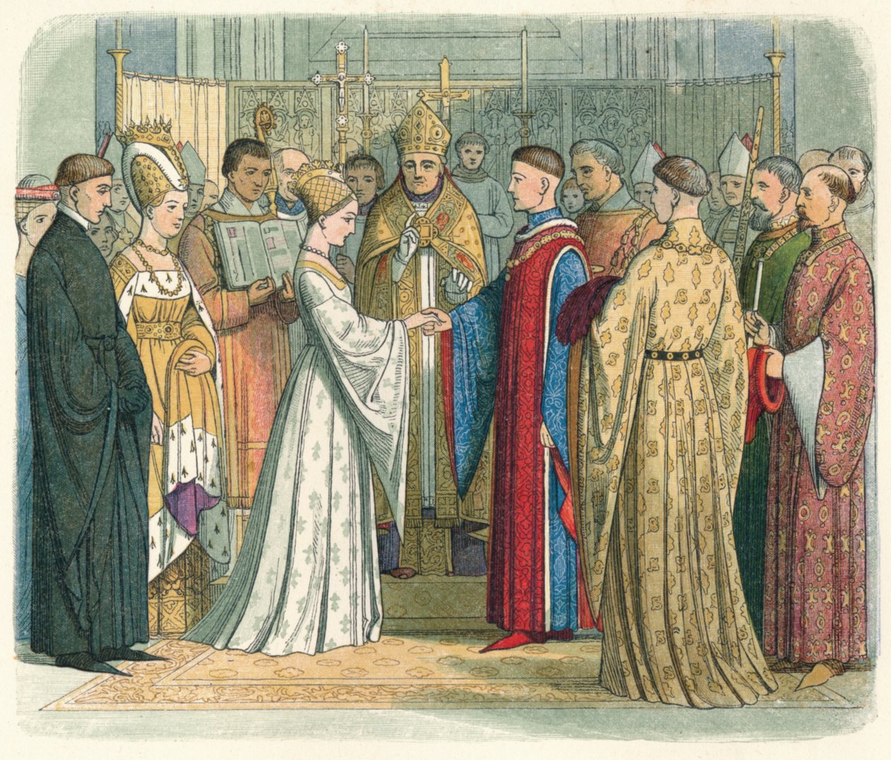 Ekteskap med Henry V. og Katherine av Frankrike, 1420 1864 av James William Edmund Doyle
