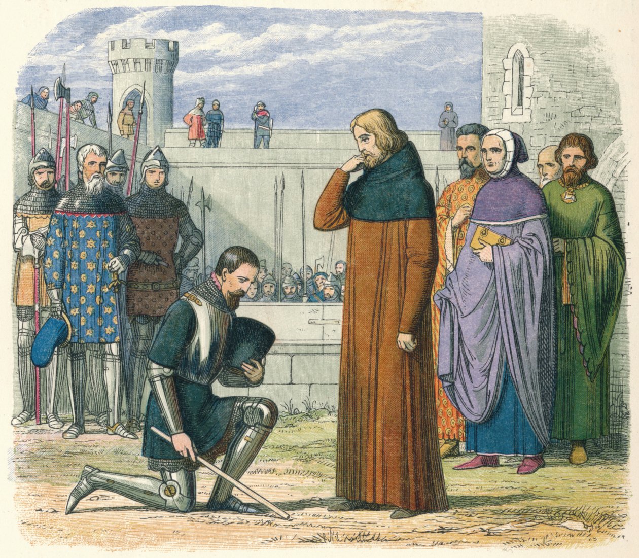 Møte mellom Richard og Henry, 1399 1864. av James William Edmund Doyle