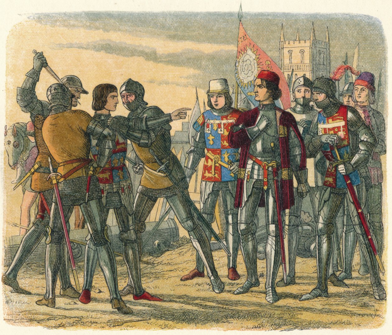 Mordet på prins Edward, 1471 1864 av James William Edmund Doyle