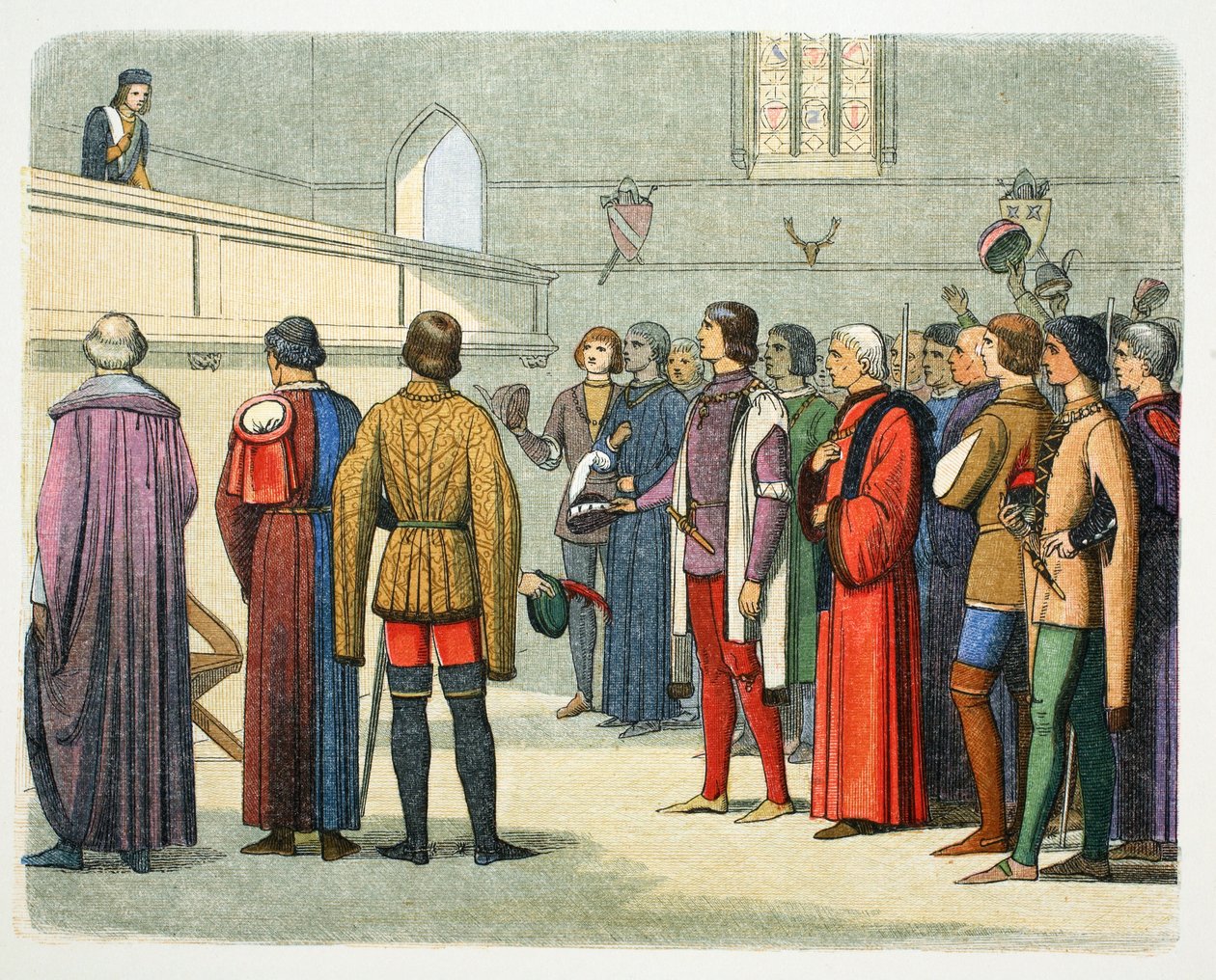 Richard, hertugen av Gloucester invitert til å overta kronen, 1483 1864 av James William Edmund Doyle