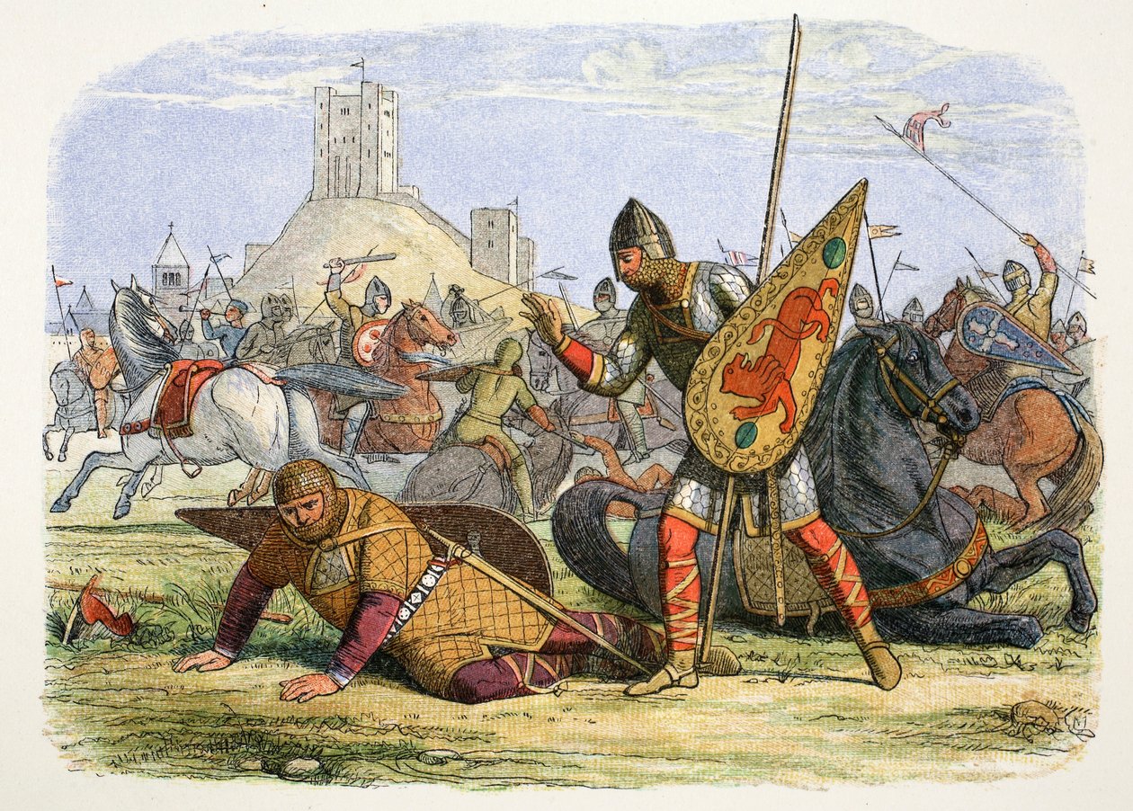 Robert såret sin far, kong William I, Normandie, 1079 1864 av James William Edmund Doyle