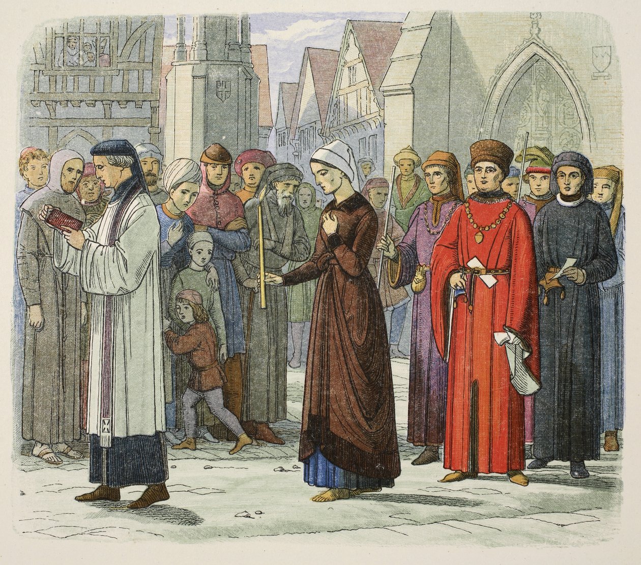 Hertuginnen av Gloucester gjør bot av James William Edmund Doyle