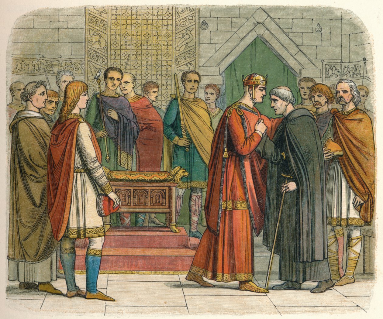 Kongen betaler retten til de engelske lederne, c1066 1864 av James William Edmund Doyle