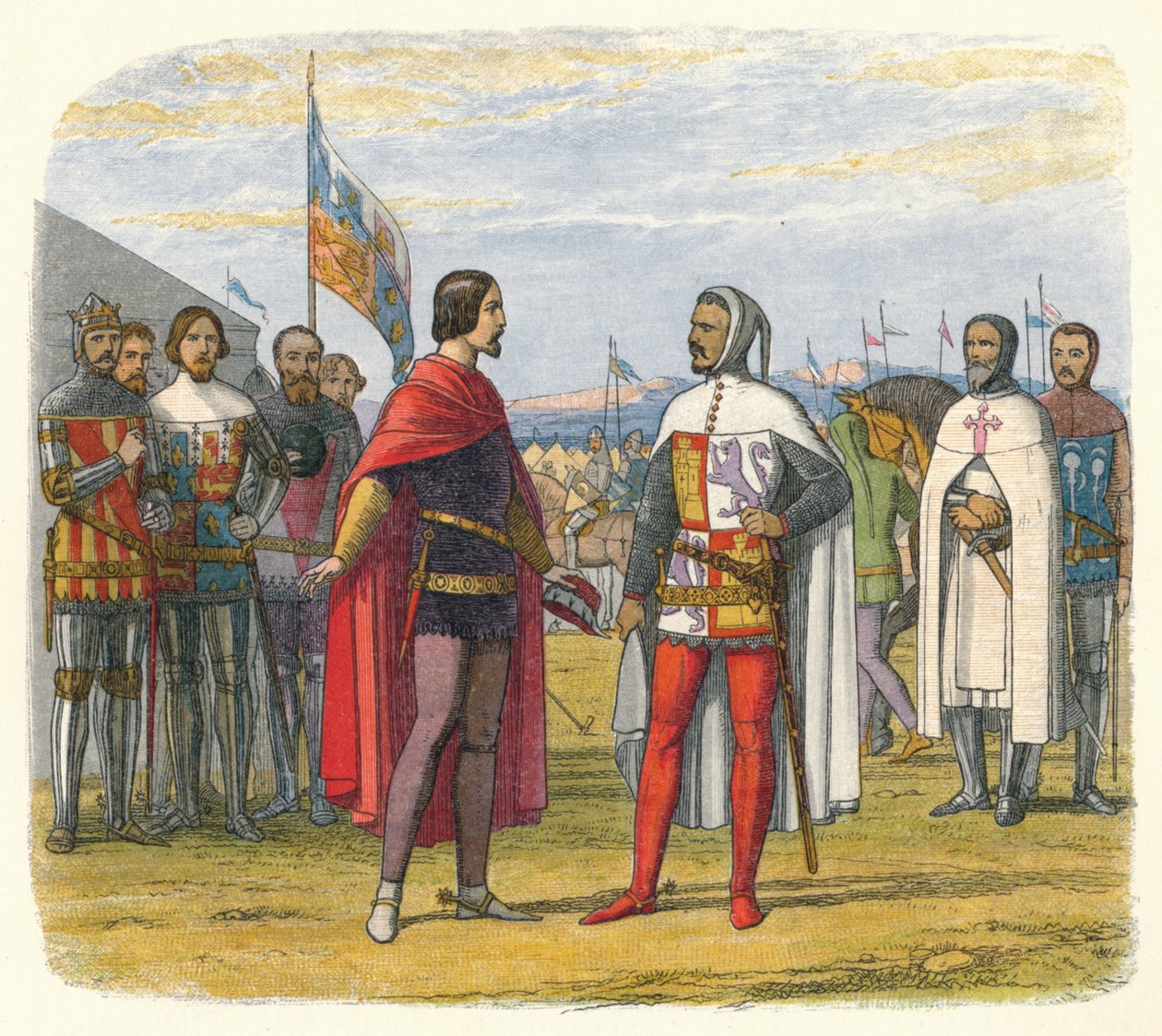 Prinsen utpresser en amnesti fra Pedro den grusomme, 1367 1864 av James William Edmund Doyle
