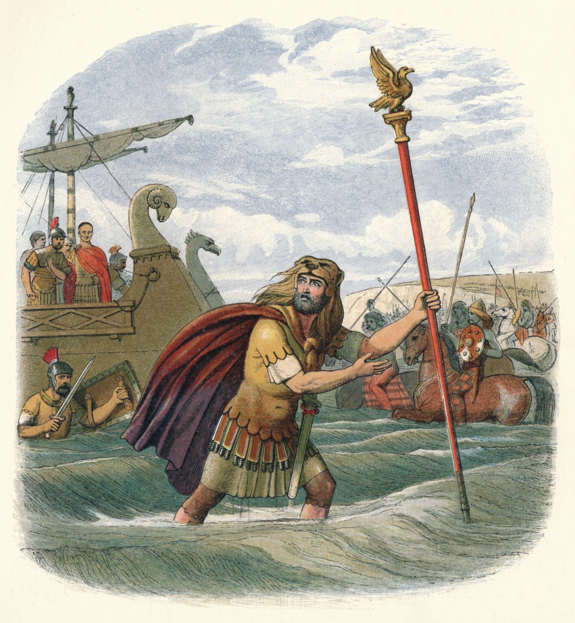 Fanebæreren av den tiende legion, 55 f.Kr. 1864 av James William Edmund Doyle