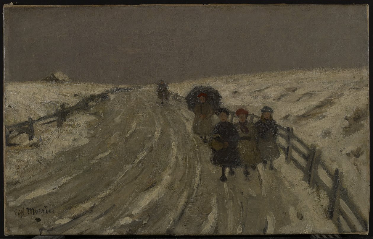Hjemkomst fra skolen, ca. 1901 av James Wilson Morrice