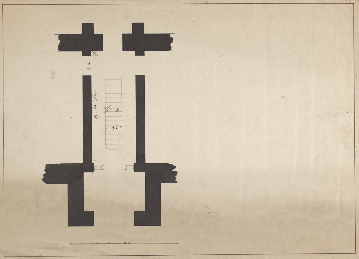 Cobham Hall, Kent: Uidentifisert plan for en passasje av James Wyatt